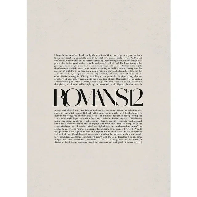 Bible Scripture Canvas Wall Art – Christian Quote Poster for Home Decor