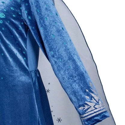 Girls Elsa Princess Dress Snow Queen Costume