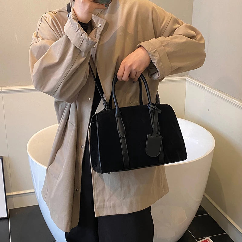 Women Suede Shoulder Bag