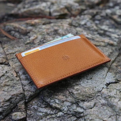 Leather Card Holder Men's Minimalist Slim Wallet