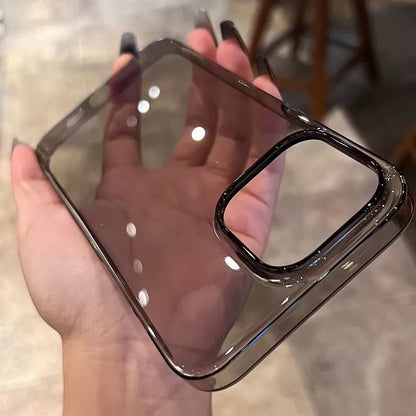 Crystal Clear Hard PC Case for iPhone 11–17 Series