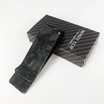 Real Carbon Fiber Money Clip with Card Holder – 22mm