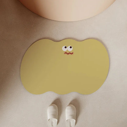 Cute Cartoon Bathroom Mat – Absorbent Non-Slip Diatomite Floor Mat