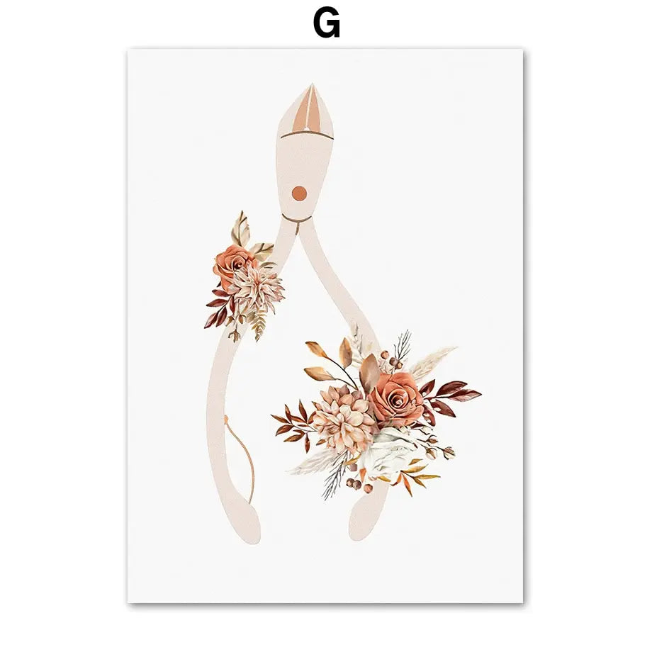 Beauty Salon Wall Art Print – Nordic Boho Nail Salon Poster