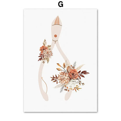 Beauty Salon Wall Art Print – Nordic Boho Nail Salon Poster