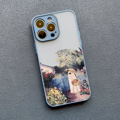 Ghost iPhone Case – Shockproof Cute Strawberry Garden Design