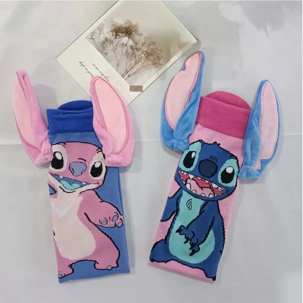 Disney Stitch Funny Cartoon Socks