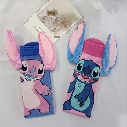 Disney Stitch Funny Cartoon Socks