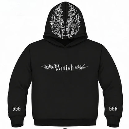 Sinner Reflective Graphic Hoodie – Unisex Loose Fit Streetwear