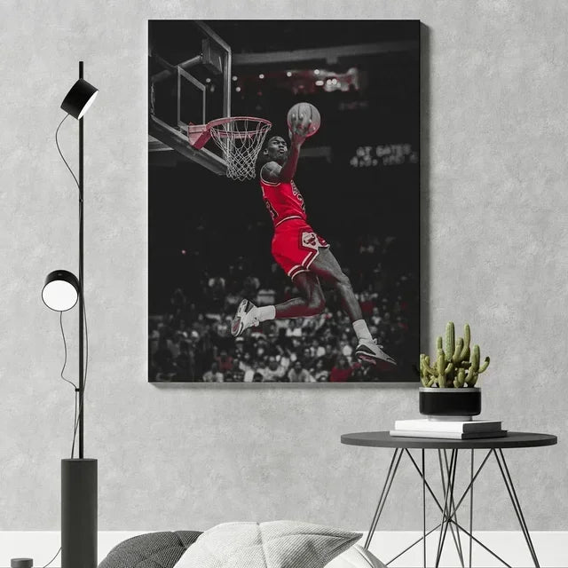 Basketball Legends Canvas Poster – Kobe, LeBron & More Wall Art