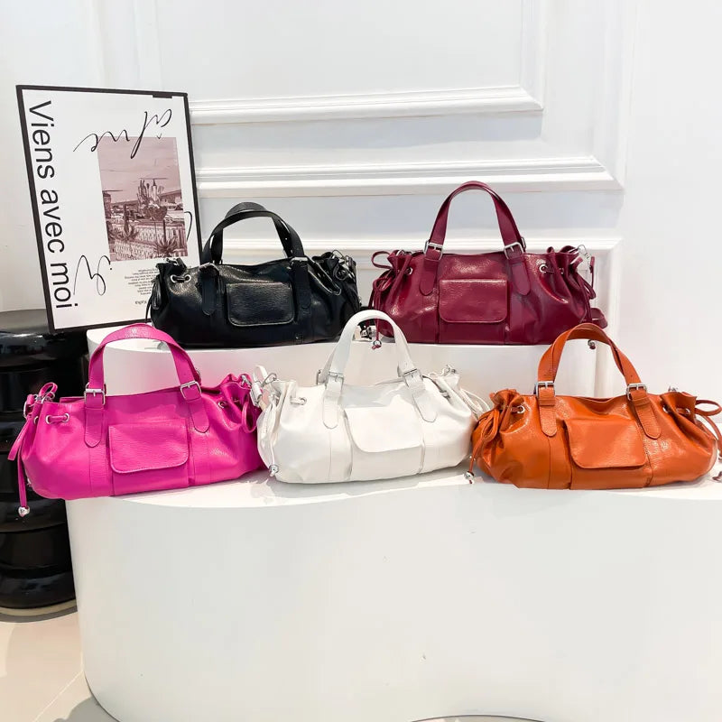 PU Leather Pillow Shoulder Bag – Women's Korean Crossbody Handbag