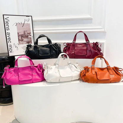 PU Leather Pillow Shoulder Bag – Women's Korean Crossbody Handbag