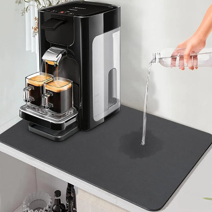 Coffee Machine Mat – Absorbent Silicone Countertop Pad