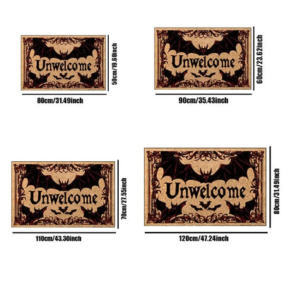 Halloween Doormat – Spooky Bat Unwelcome Front Door Mat