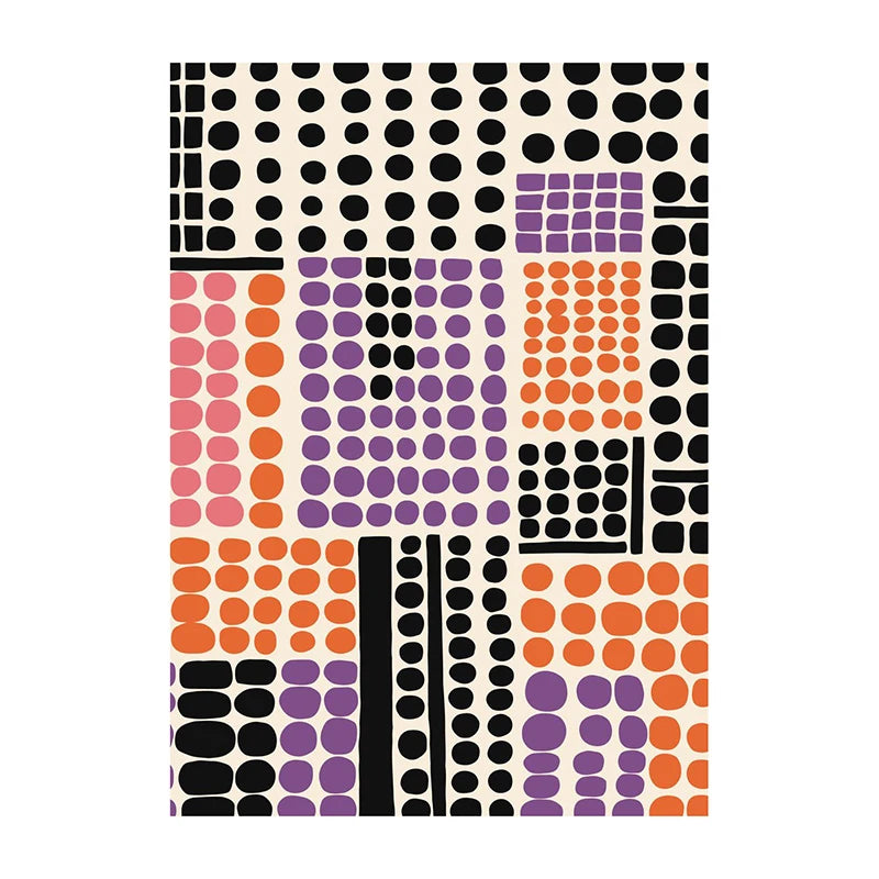 Mid-Century Modern Wall Art Poster – Retro Abstract Geometric Print
