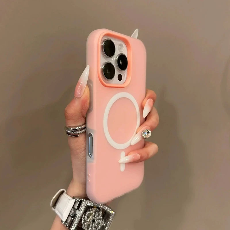 MagSafe iPhone Case – Candy Color 2-in-1 Magnetic Cover