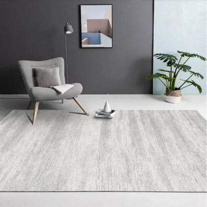 Modern Grey Area Rug – Soft Textured Carpet for Living Room & Bedroom