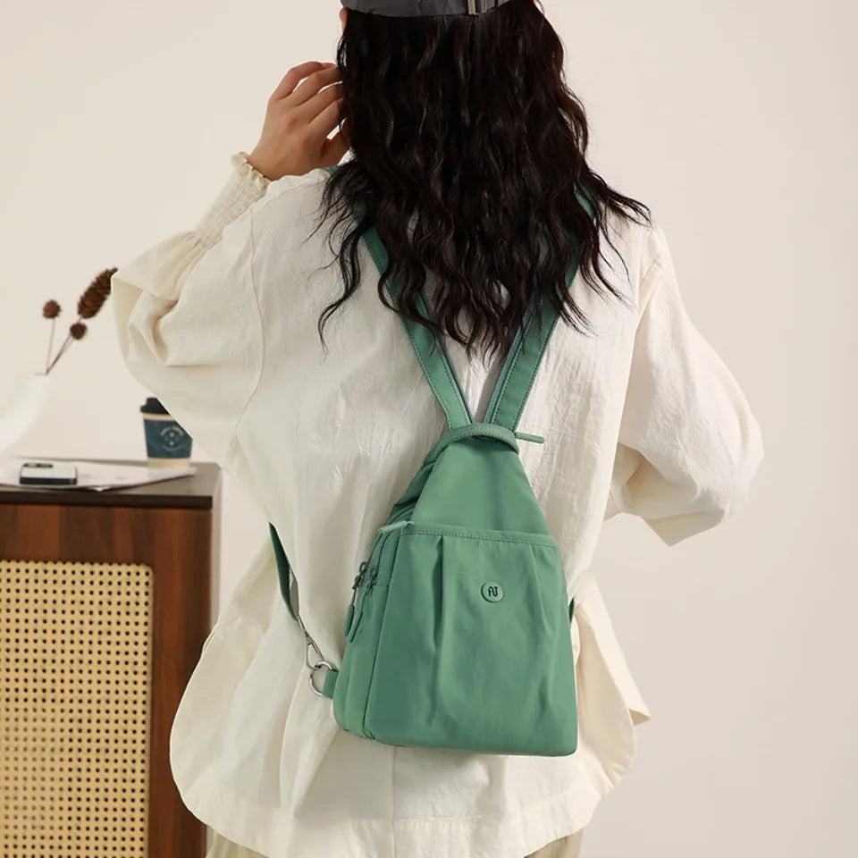 Waterproof Sling Crossbody Bag Women Multi-Functional Backpack