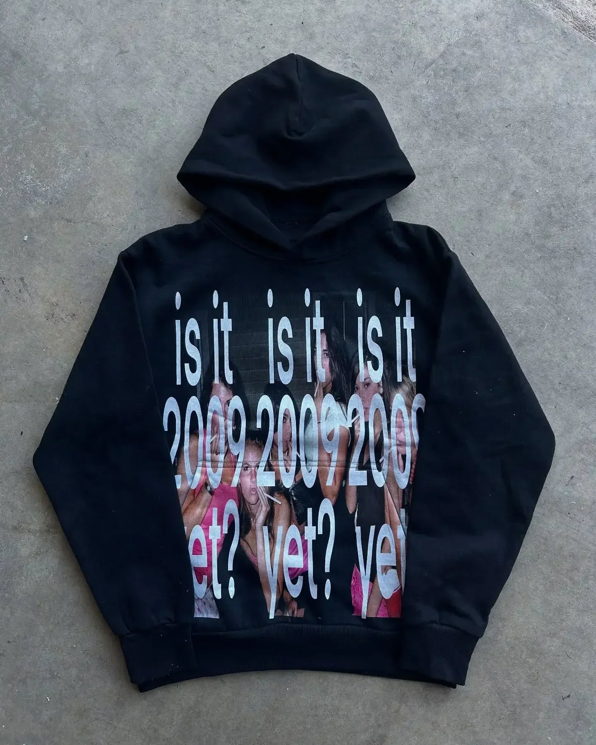 Y2K Graphic Print Oversized Hoodie – Buddha & Grunge Hip Hop Streetwear Sweatshirt