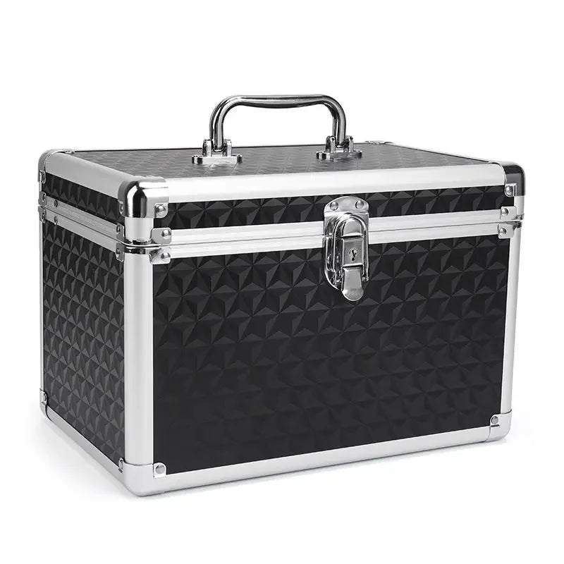 Professional Aluminum Makeup Case with Mirror & Organizer
