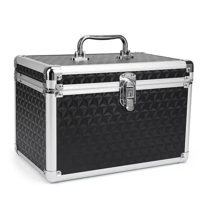 Professional Aluminum Makeup Case with Mirror & Organizer