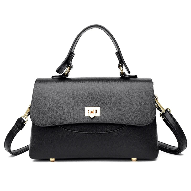 Designer Leather Handbag for Women – Multilayer Crossbody Shoulder Bag