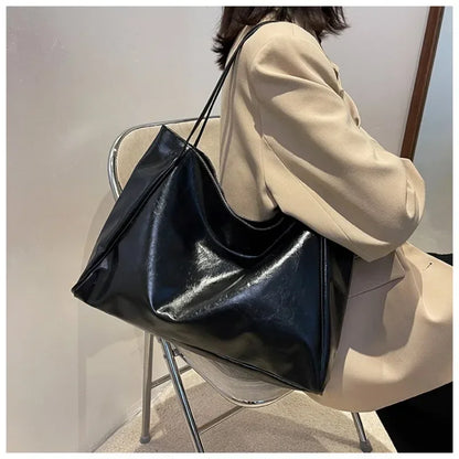 Women Tote Bag Fashion Large Capacity Soft Pu Leather
