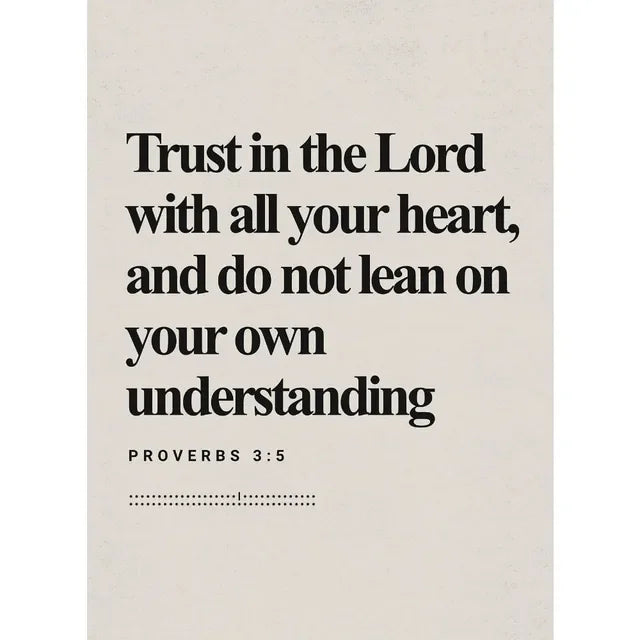 Bible Scripture Canvas Wall Art – Christian Quote Poster for Home Decor