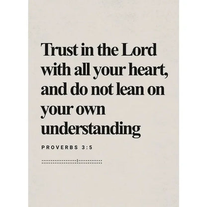 Bible Scripture Canvas Wall Art – Christian Quote Poster for Home Decor