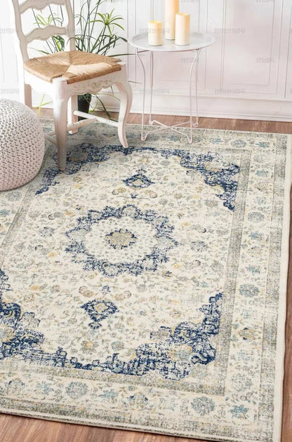 Bohemian Vintage Area Rug – Persian Floral Pattern for Living Room & Bedroom