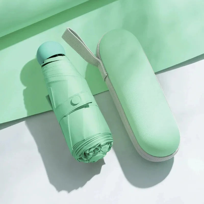 Mini Capsule Umbrella With UV Protection