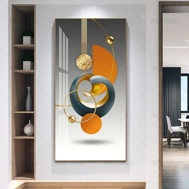 Abstract Geometric Wall Art Canvas Poster – Modern Nordic Decor