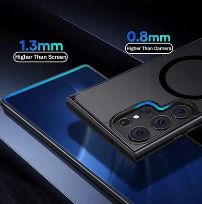 Samsung Magnetic Matte Phone Case – S22 S23 S24 S25 MagSafe