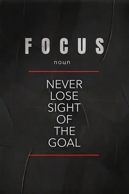Motivational Definition Wall Art Print – Believe, Discipline, Focus Poster