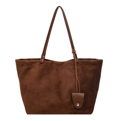 Women Flannel Large Capacity Shoulder Bag