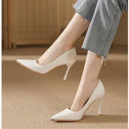 Women's Pointed Toe Stiletto Heels – Patent Leather Pumps