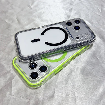 MagSafe Clear iPhone Case – Shockproof Magnetic Cover for iPhone 11 to 17
