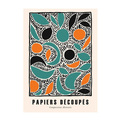 Mid-Century Modern Wall Art Poster – Retro Abstract Geometric Print