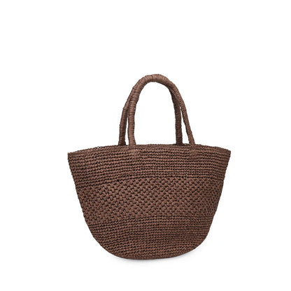 Straw Woven Beach Tote Bag – Large Capacity Summer Shoulder Bag