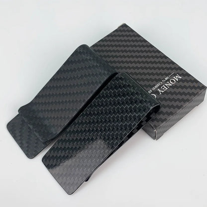 Carbon Fiber Money Clip – Slim 28mm Card Holder for Men