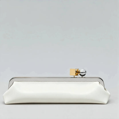 Luxury Kiss Lock Clutch Bag for Women – Elegant Long Purse
