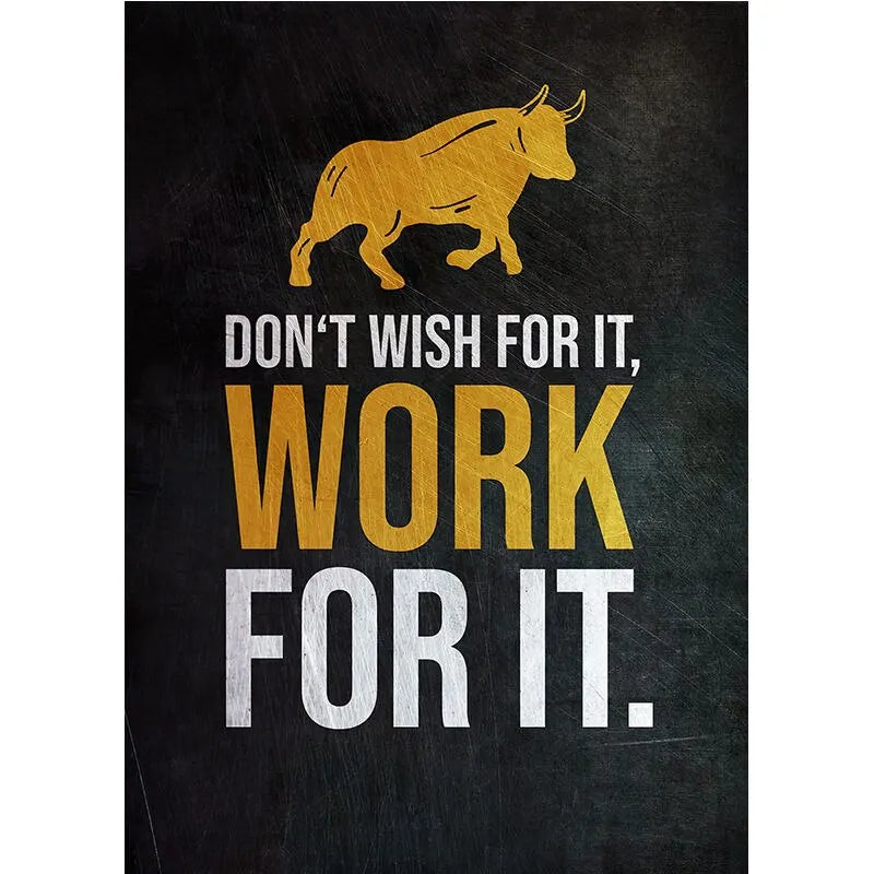 Stock Trading Motivational Wall Art Poster – Buy Fear Sell Greed