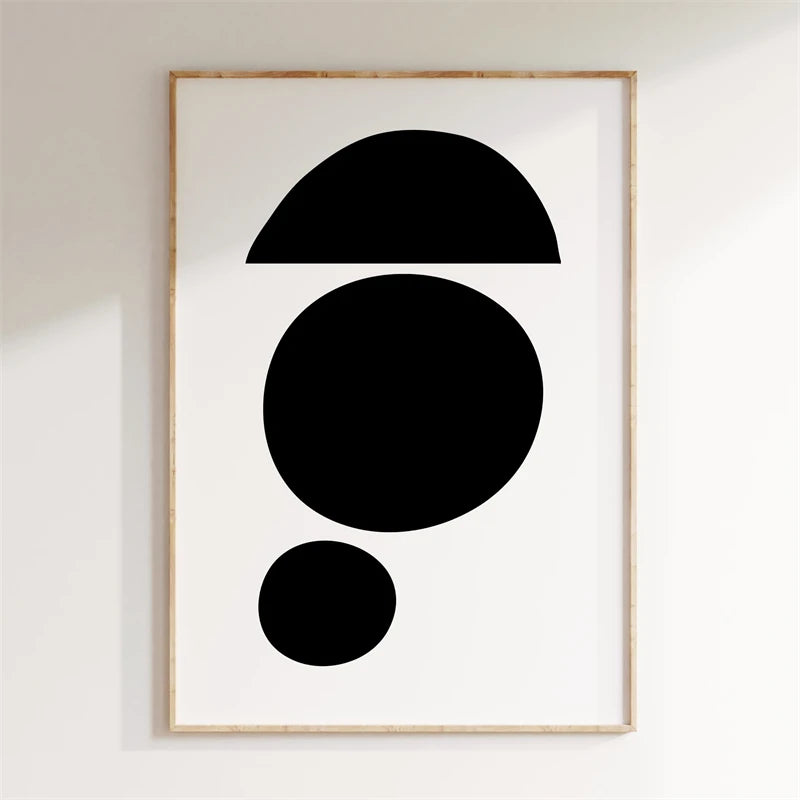 Minimalist Abstract Geometric Canvas Wall Art Poster