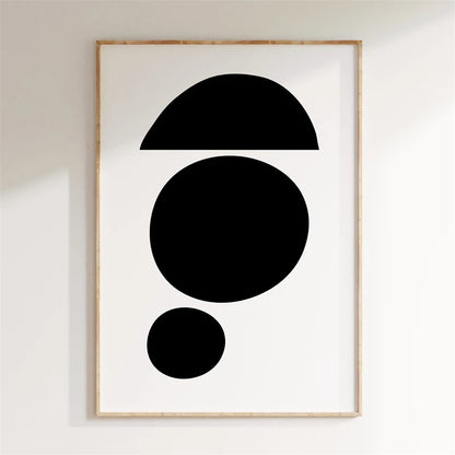 Minimalist Abstract Geometric Canvas Wall Art Poster