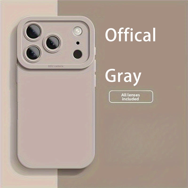 Liquid Silicone iPhone Case with Camera Lens Protection