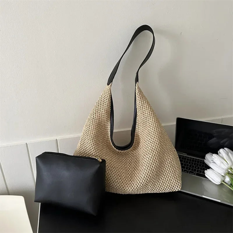 Casual Beach Summer Popular Woven Mother-in-law Bag