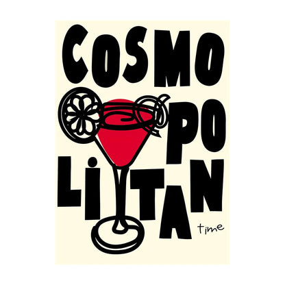 Cocktail & Drinks Wall Art Poster – Retro Minimalist Bar Print