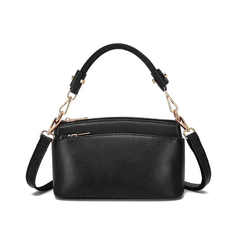 Women Cowhide Genuine Leather Shoulder Bag