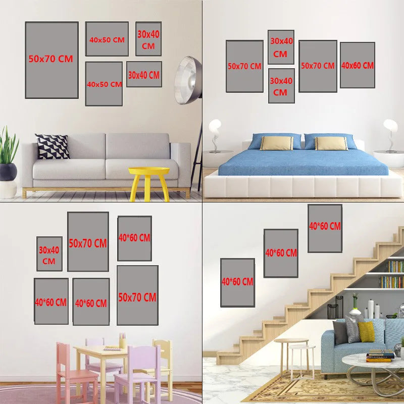 Abstract Animal Wall Art Poster – Funny Dressed Animal Print for Club & Home Decor