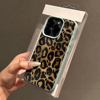 Leopard Print iPhone Case – Brown Animal Print Cover for iPhone 17 16 15 14 13 12 11 XR XS